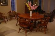 Solid Hard Maple Kroehler Dining Room Set and 6 Chairs