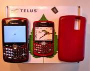 Telus Red Blackberry Curve 8330