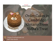 Order Cakes in Cambridge Ontario From Nidha’s Treat